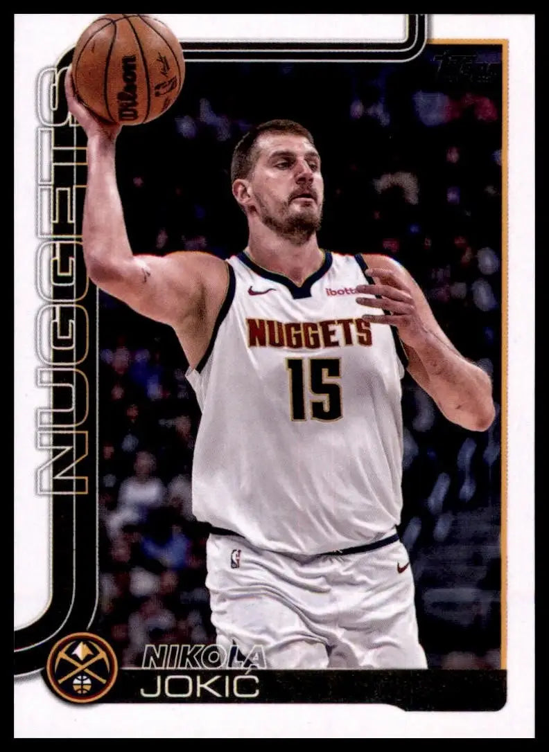 2025-26 Topps Nikola Jokic #101 Denver Nuggets Basketball Card NBA Sports - Basketball Card Single