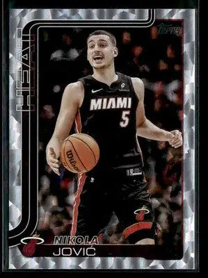 2025-26 Topps Nikola Jović #76 Crackleboard Miami Heat