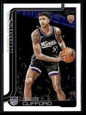 2025-26 Topps Nique Clifford #224 Base RC Sacramento Kings