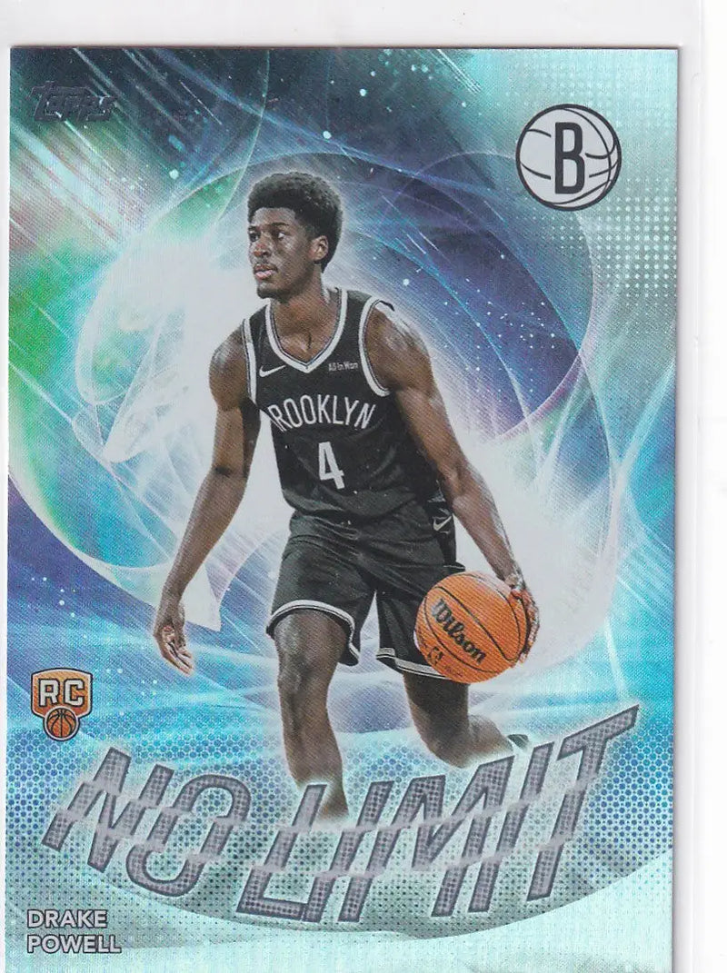 2025-26 TOPPS #NL-22 DRAKE POWELL NO LIMIT REFRACTOR- BROOKLYN NETS - Basketball Card Single