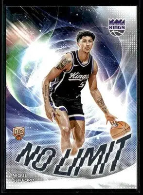 2025-26 Topps #NL-24 Nique Clifford No Limit RC Sacramento Kings - Basketball Card Single