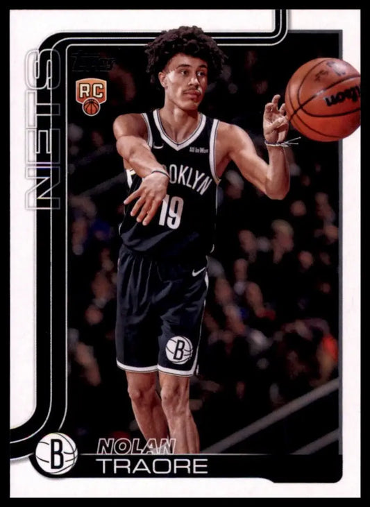2025-26 Topps Nolan Traore Rookie #219 Brooklyn Nets Basketball Card NBA Sports