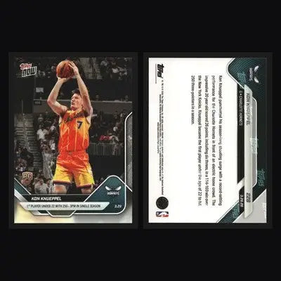 2025-26 Topps NOW #228 Kon Knueppel Hornets RC 1st U22 250+ 3PM Season - Basketball Card Single