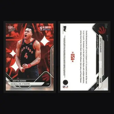 2025-26 Topps NOW #AS18 Scottie Barnes Raptors 2026 All-Star 2nd Selection - Basketball Card Single