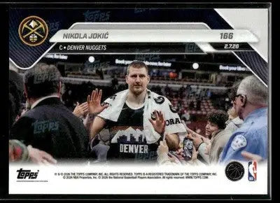 2025-26 Topps Now Nikola Jokić #166 Denver Nuggets - Basketball Card Single
