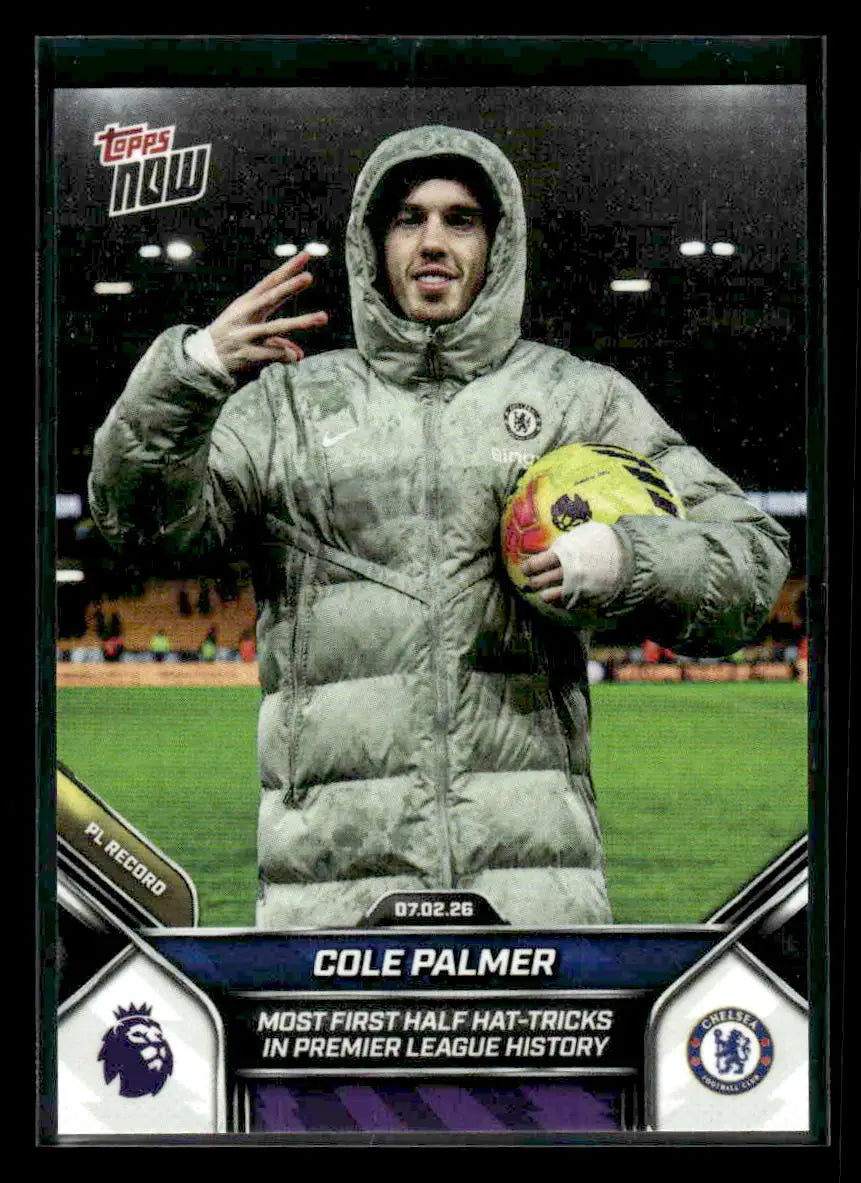2025-26 Topps Now Premier League Cole Palmer #131 Chelsea FC - Soccer Card Single