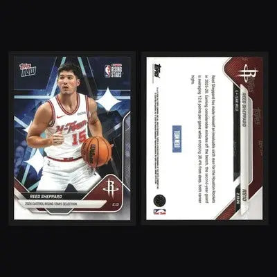 2025-26 Topps NOW Reed Sheppard #RS10 Rockets 2026 Castrol Rising Stars - Basketball Card Single