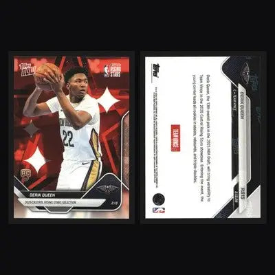 2025-26 Topps NOW #RS15 Derik Queen Pelicans RC 2026 Castrol Rising Stars - Basketball Card Single
