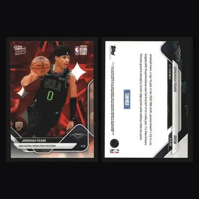 2025-26 Topps Now #RS19 Jeremiah Fears Pelicans RC Castrol Rising Stars - Basketball Card Single