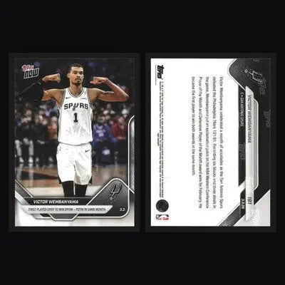 2025-26 Topps NOW Victor Wembanyama #191 Spurs DPOM POTM Same Month - Basketball Card Single