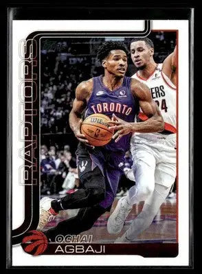 2025-26 Topps Ochai Agbaji #247 Toronto Raptors
