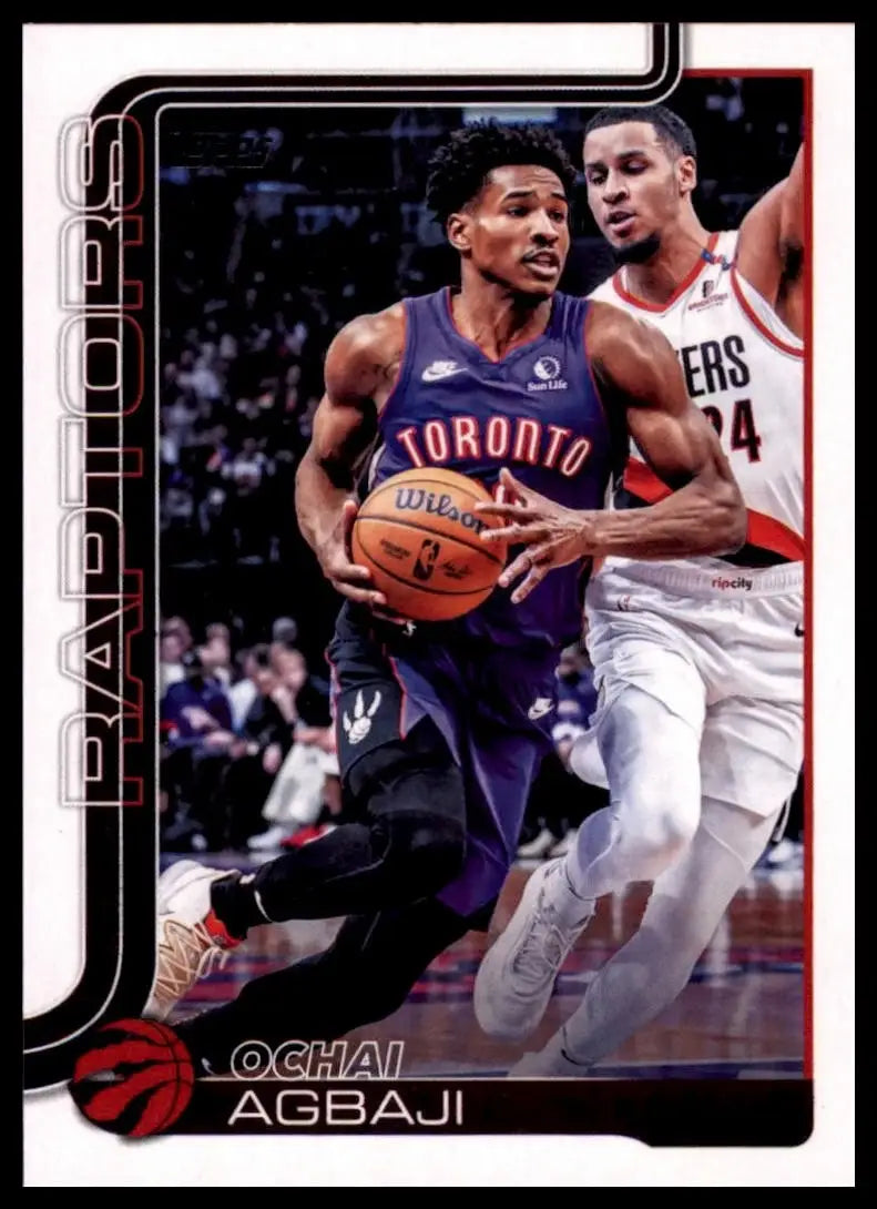 2025-26 Topps Ochai Agbaji #247 Toronto Raptors Basketball Card NBA Sports - Basketball Card Single