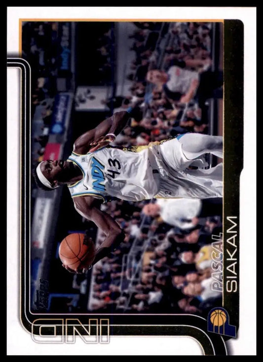 2025-26 Topps Pascal Siakam #53 Indiana Pacers Basketball Card NBA Sports