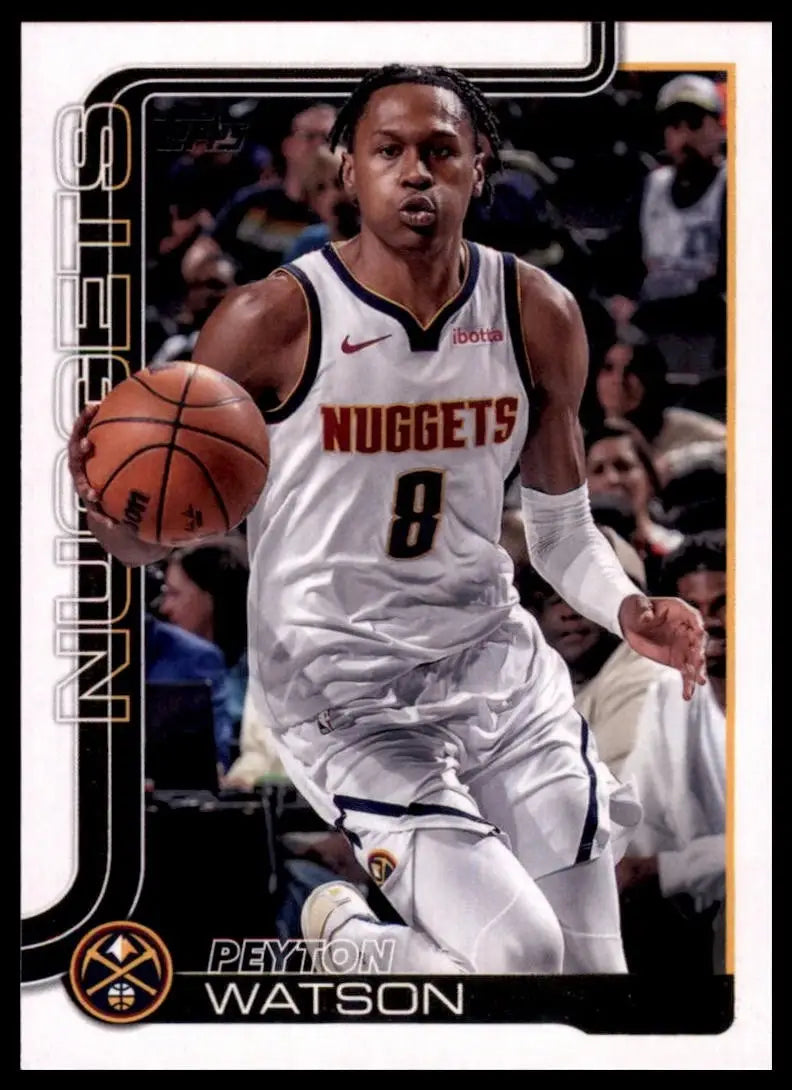 2025-26 Topps Peyton Watson #106 Denver Nuggets Basketball Card NBA Sports