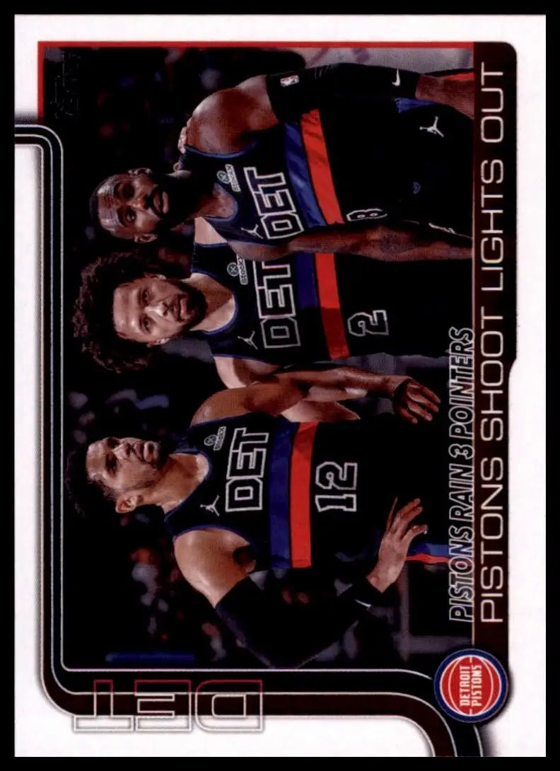 2025-26 Topps Pistons Rain 3 Pointers #279 Detroit Pistons Basketball Card NBA - Basketball Card Single