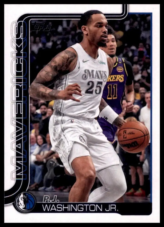 2025-26 Topps PJ Washington #173 Dallas Mavericks Basketball Card NBA Sports