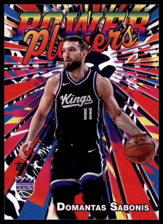 2025-26 Topps Power Players Domantas Sabonis #PP-14 Sacramento Kings Basketball