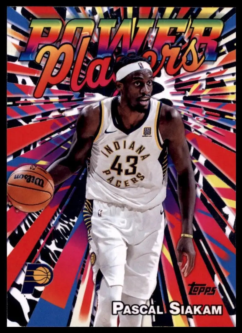 2025-26 Topps Power Players Pascal Siakam #PP-3 Indiana Pacers Basketball Card - Basketball Card Single