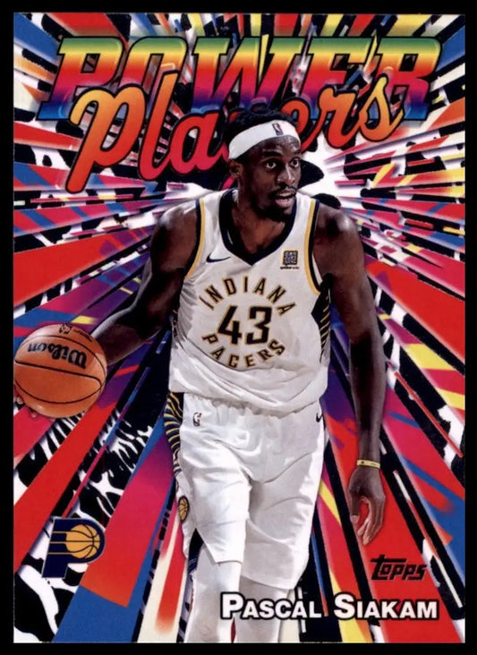 2025-26 Topps Power Players Pascal Siakam #PP-3 Indiana Pacers Basketball Card