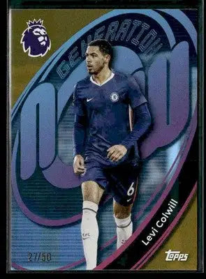 2025-26 Topps Premier League #106 Levi Colwill Gold Rainbow Foil #/50 - Soccer Card Single
