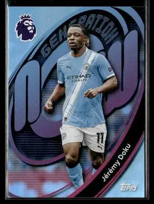 2025-26 Topps Premier League #196 Jérémy Doku Rainbow Foil