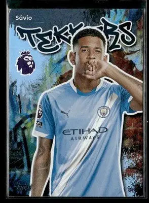 2025-26 Topps Premier League #198 Sávio Rainbow Foil - Soccer Card Single