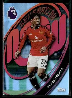 2025-26 Topps Premier League #214 Kobbie Mainoo Rainbow Foil - Soccer Card Single