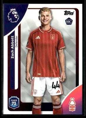 2025-26 Topps Premier League #241 Zach Abbott - Soccer Card Single