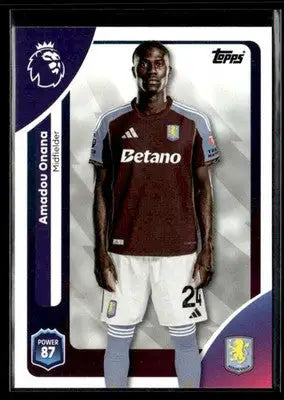 2025-26 Topps Premier League #26 Amadou Onana - Soccer Card Single