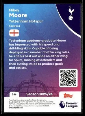 2025-26 Topps Premier League #266 Mikey Moore - Soccer Card Single