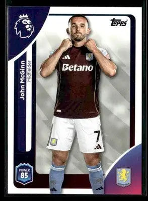 2025-26 Topps Premier League #27 John McGinn - Soccer Card Single