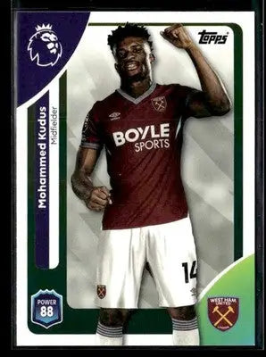 2025-26 Topps Premier League #281 Mohammed Kudus - Soccer Card Single