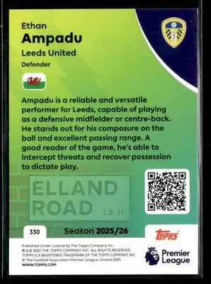 2025-26 Topps Premier League #330 Ethan Ampadu - Soccer Card Single