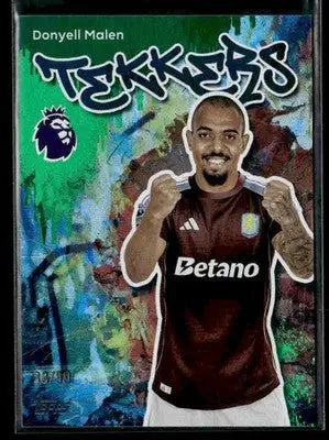 2025-26 Topps Premier League #36 Donyell Malen Green Rainbow Foil #/99 - Soccer Card Single