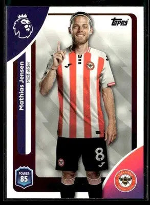 2025-26 Topps Premier League #61 Mathias Jensen - Soccer Card Single