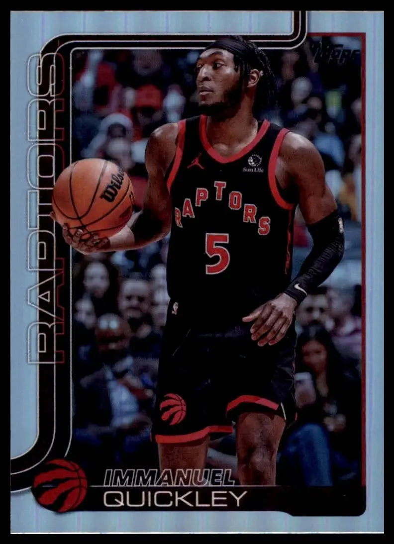 2025-26 Topps Rainbow Foil Immanuel Quickley #32 Toronto Raptors Basketball Card - Basketball Card Single