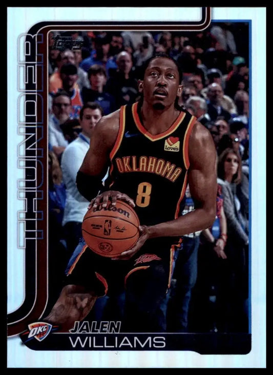 2025-26 Topps Rainbow Foil Jalen Williams #116 Oklahoma City Thunder Basketball
