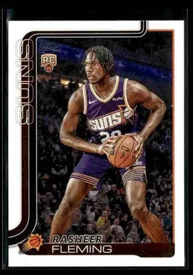 2025-26 Topps Rasheer Fleming #231 RC Phoenix Suns