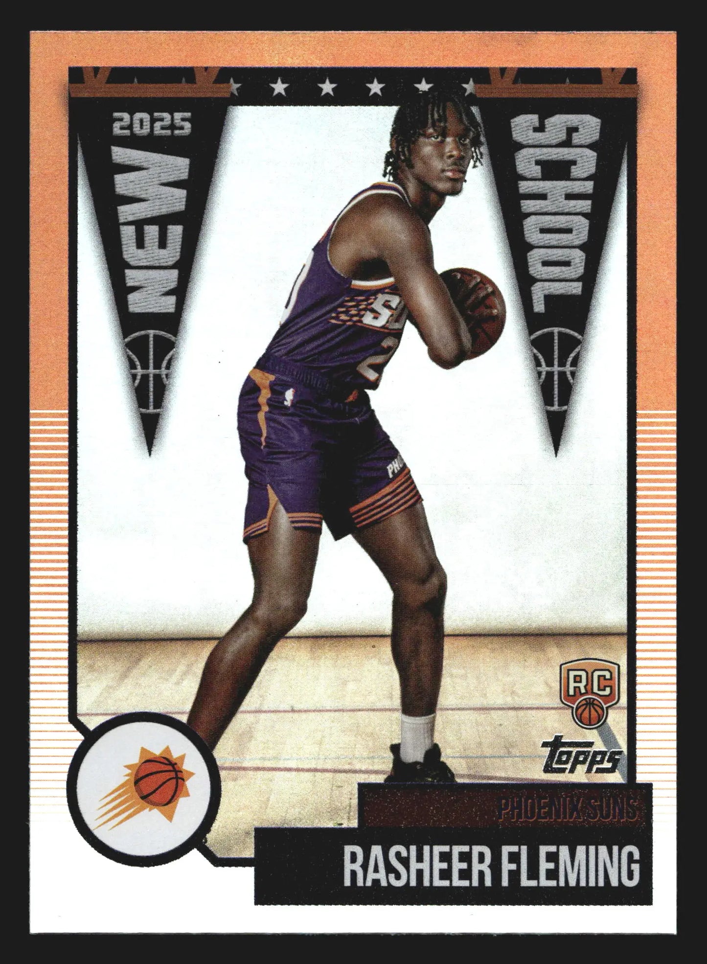 2025-26 Topps Rasheer Fleming #NS-31 New School Insert RC Phoenix Suns - Basketball Card Single