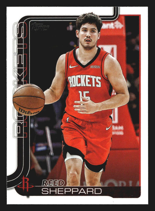 2025-26 Topps Reed Sheppard #178 Houston Rockets - Basketball Card Single