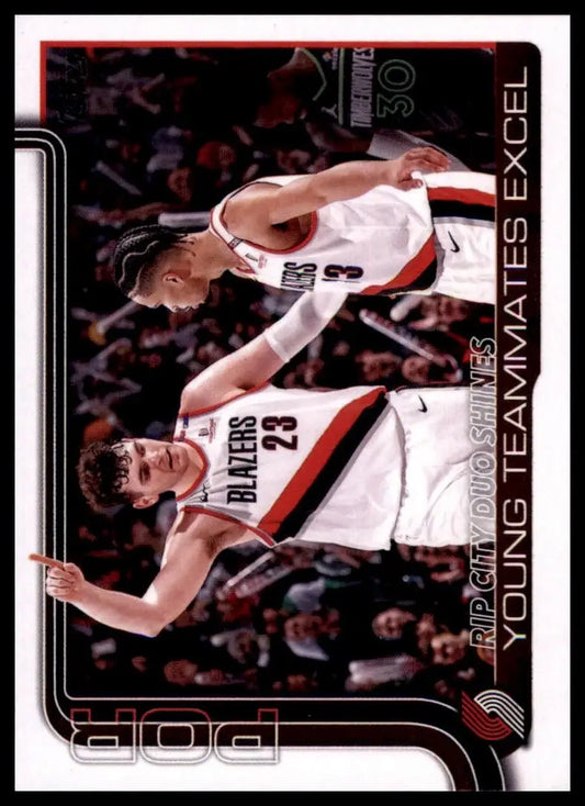 2025-26 Topps Rip City Duo Shines #289 Portland Trail Blazers Basketball Card