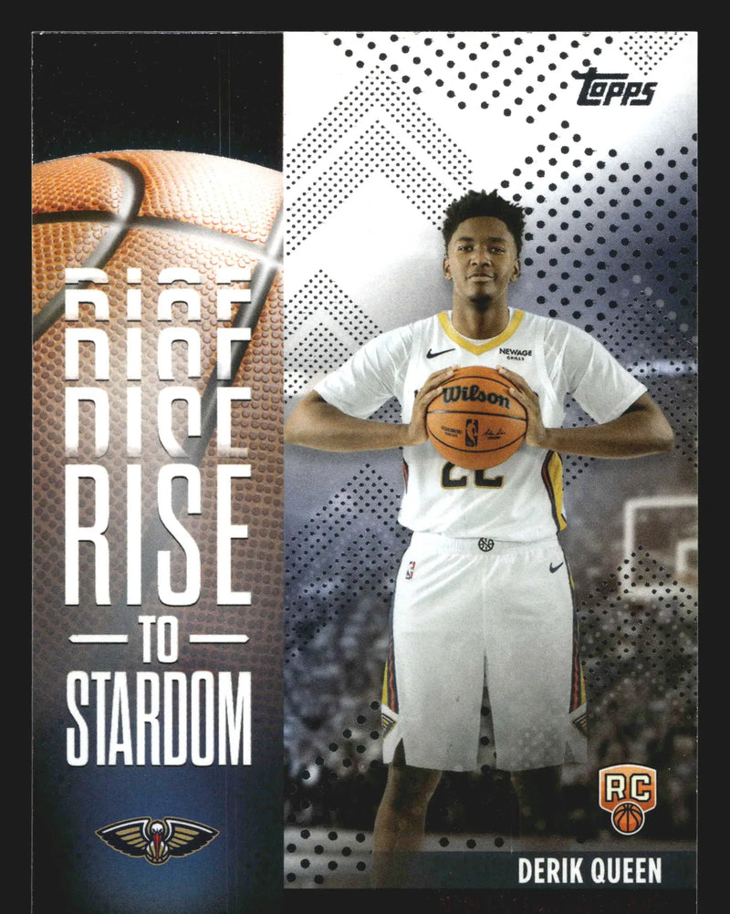 2025-26 Topps Rise to Stardom Derik Queen #RTS-13 Insert RC Pelicans