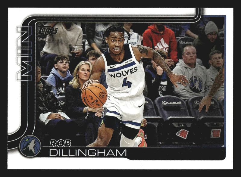 2025-26 Topps Rob Dillingham #114 Minnesota Timberwolves - Basketball Card Single