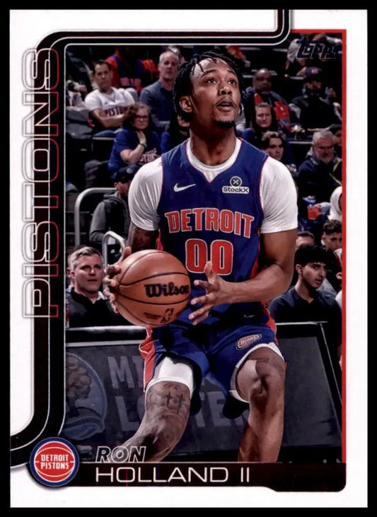 2025-26 Topps Ron Holland II #42 Detroit Pistons Basketball Card NBA Sports