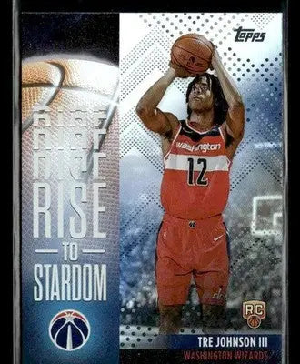 2025-26 Topps #RTS-6 Tre Johnson III Rise to Stardom Rainbow Foilboard - Basketball Card Single