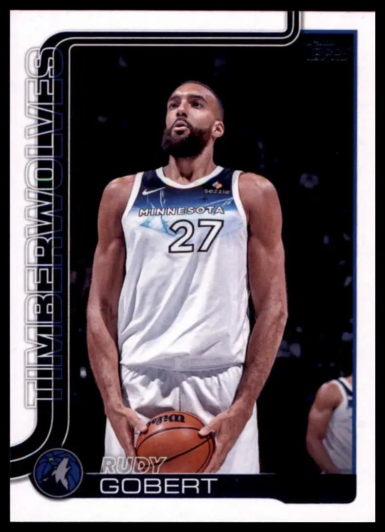 2025-26 Topps Rudy Gobert #111 Minnesota Timberwolves Basketball Card NBA Sports - Basketball Card Single