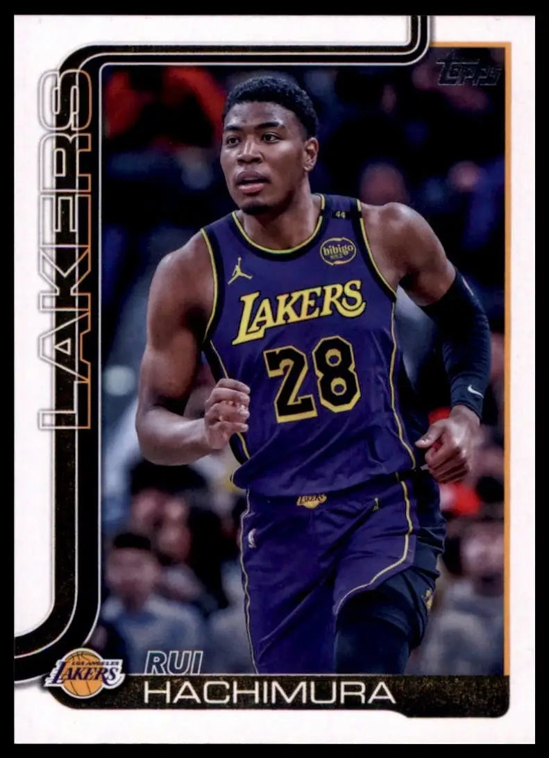 2025-26 Topps Rui Hachimura #154 Los Angeles Lakers Basketball Card NBA Sports