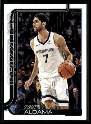 2025-26 Topps Santi Aldama #187 Base Memphis Grizzlies - Basketball Card Single