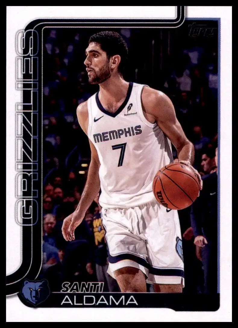 2025-26 Topps Santi Aldama #187 Memphis Grizzlies Basketball Card NBA Sports - Basketball Card Single