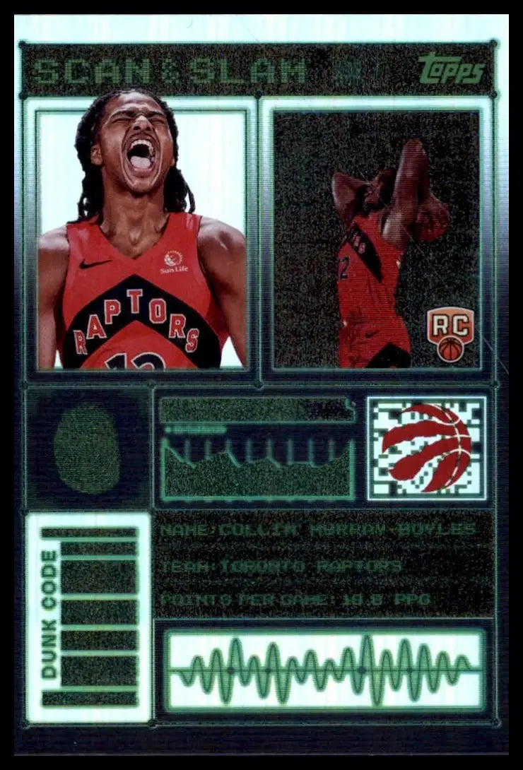 2025-26 Topps Scan and Slam Collin Murray Boyles Rookie SS-34 Toronto Raptors